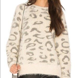 Callahan Snow Leopard Sweater S EUC